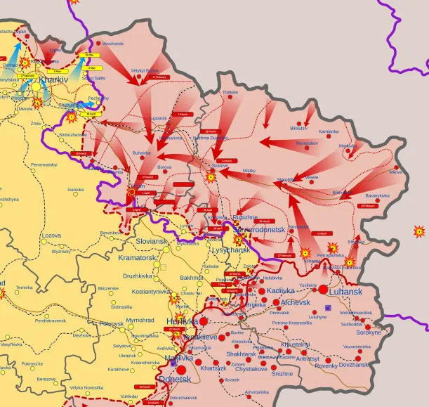 2022 Russian invasion of Ukraine siverskdonets river